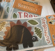 Meri Meri Dinosaur Roar 36 Reusable Wall Stickers & 1 Chalkboard Sticker Kids