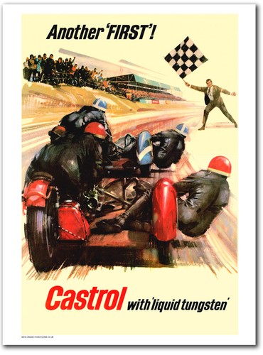 Castrol oil classic motorcycle