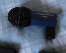 2 x AUDIO TECHNICA MB5K & MB6K Drum Microphones Mic PA Midnight Blue Drum Mics