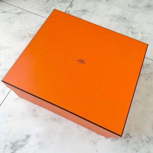 Used hermes empty orange - orange, box