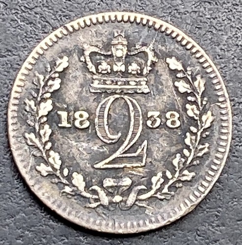 Victoria 1838 maundy - 1838, twopence