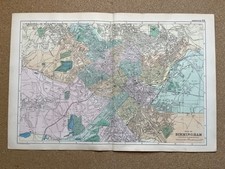 Antique city map / plan of