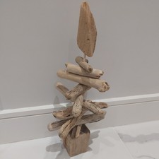 ? Xmas Tree Natural  Driftwood  19 x 9 inch Decoration Garden Gift ?Free P&P