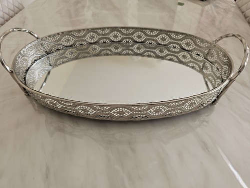 Oval vanity mirror tray - oval,