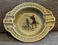 The Hunt Dog Irish Porcelain Wade Co Armagh Pottery Ashtray IP628 Made Ireland