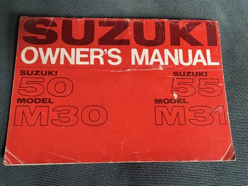 Suzuki m30 owners manual 55 - m30,
