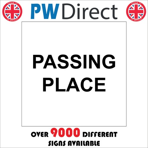 Sign passing place - passing, square