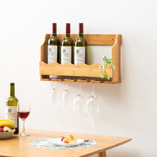 Bamboo wine rack - bamboo,