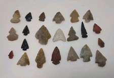 Collection of 22 Indian Arrowheads Dug in Pensacola, Florida