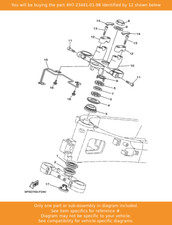 YAMAHA Holder, Handle Upper