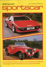Specialist Sportscar magazine Aug/Sept 1984 Lotus Esprit Turbo NG TF Lancia Mont