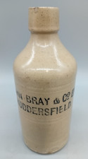 JOHN BRAY & CO LTD Huddersfield double sided stoneware ginger beer bottle 1890's