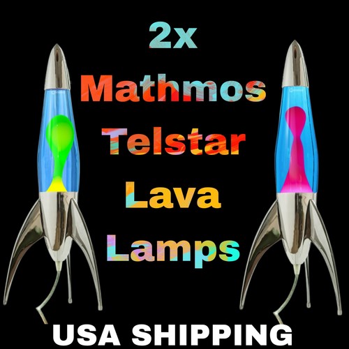 Mathmos telstar lava lamps - 2x,