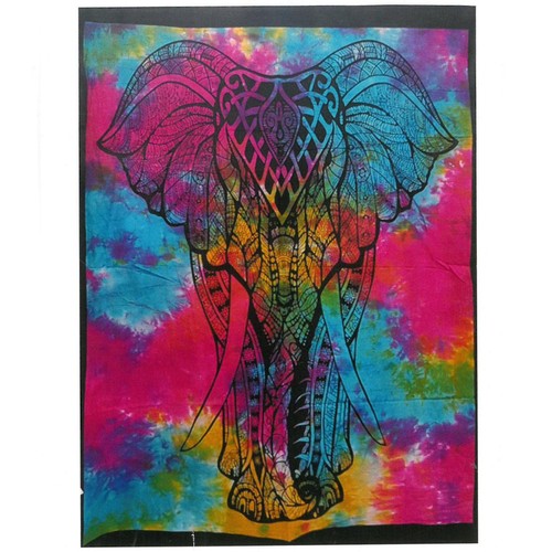 Cotton wall art elephant - cotton,