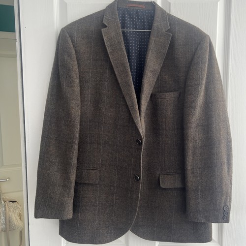 Next men brown wool jacket - men's,