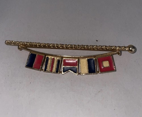 Vintage gold tone nautical - tone,
