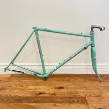 Bianchi Campione D' Italia - 55 cm Vintage Steel Frame Set Celeste