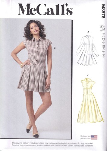 Mccalls 8576 misses dress with - 8576,