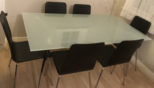 Tempered glass dining - glass,