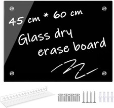 Umtiti black glass dry erase