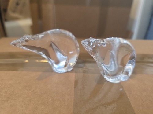 Crystal paper weight bears - bears, x2