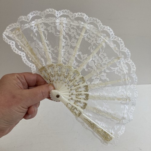Vintage hand held - held, fan