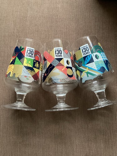 Three pint glasses celebrating - glasses,