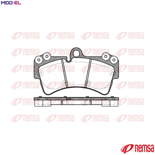 Brake pad set - pad,
