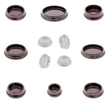 Furniture Leg Cups - Round Carpet Protector - Impact Resistant - Made in Germany