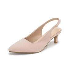 Women's Size 4 (37) Slingback Court Shoes Pointed Toe Kitten Heels
