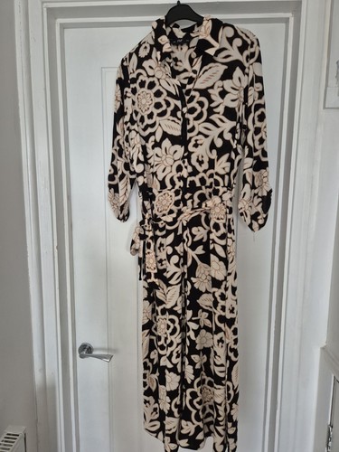 Floral folk shirt dress - folk,