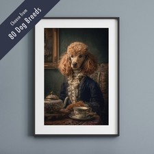 Funny Dog Tea Party Print –