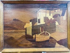 Vintage Marquetry MCM Wooden