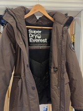 Superdry Everest Women's Expedition Parka Size 12 UK Brown