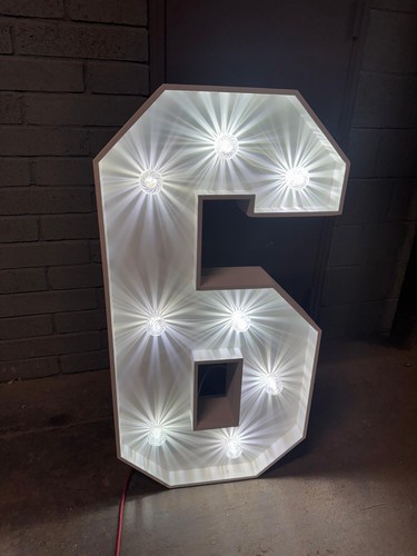 4ft led light numbers 9 - light, up