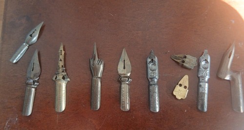 Collection vintage pen nibs - collection,
