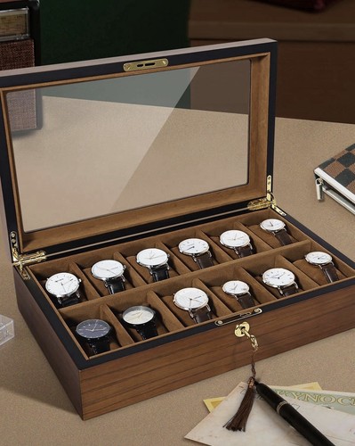 Wooden watch box - box, 12