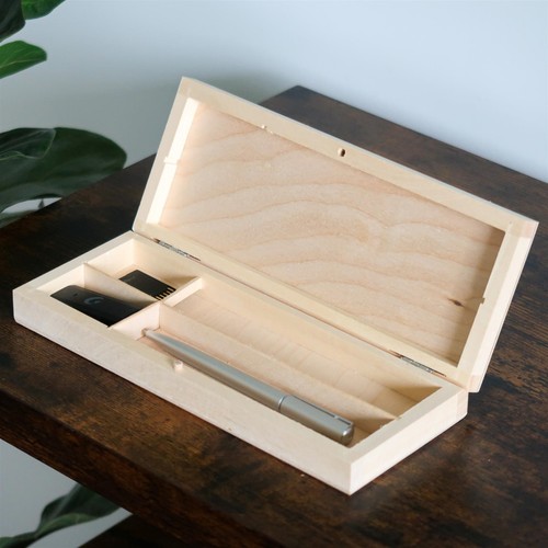 Wooden section pencil box - section,