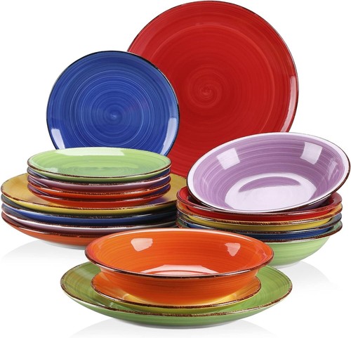 Piece dinner set - 18-piece, stoneware