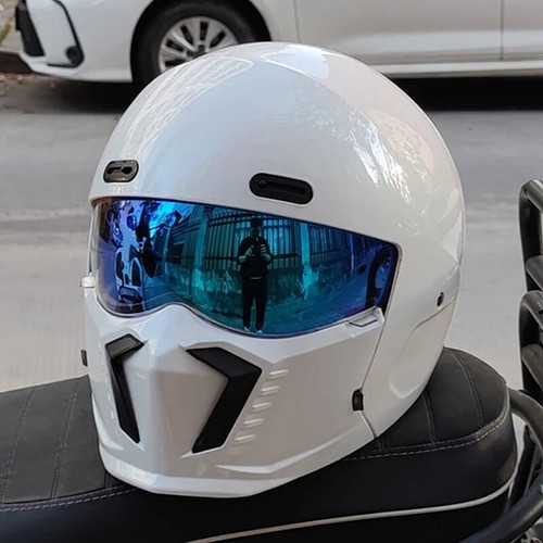 Retro motorcycle helmet abs - helmet,