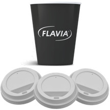 Flavia 9oz Paper Cups with Sip Through lids (500) -  For Flavia Coffee Machines