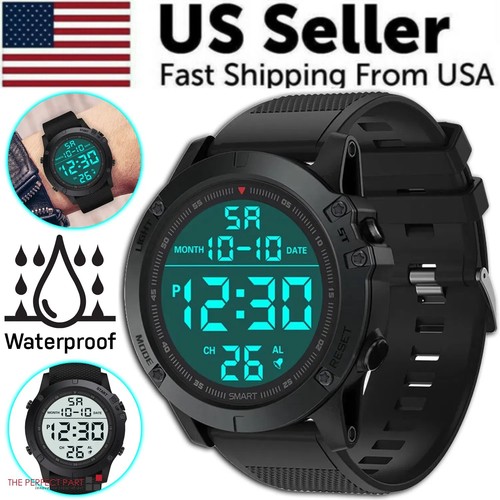 Digital sports watch - sports, men's