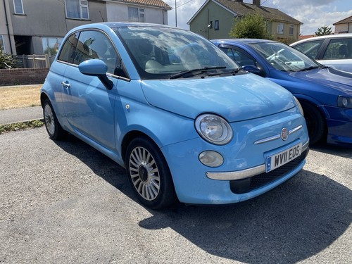 Lovely blue fiat 500 - lovely, air