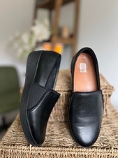 Fitflop Womens Leather Slip On Shoes Pumps Size UK 4 EU 37