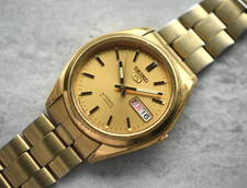 2005 Seiko 5 Men's Watch Gold