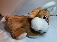 Vintage Mooing Plush Soft Toy Cow Island Doll Company