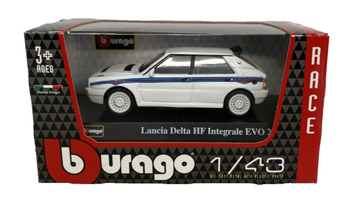 Bburago race lancia delta - race, 1:43