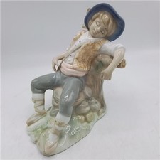 Tengra spanish porcelain figurine Boy at Rest  