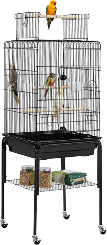 Open top parrot cage x - parrot,