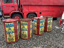 Vintage Fairground Metal Drums
